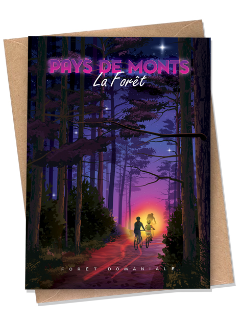 Saint-Jean-de-Monts - Forêt - carte postale