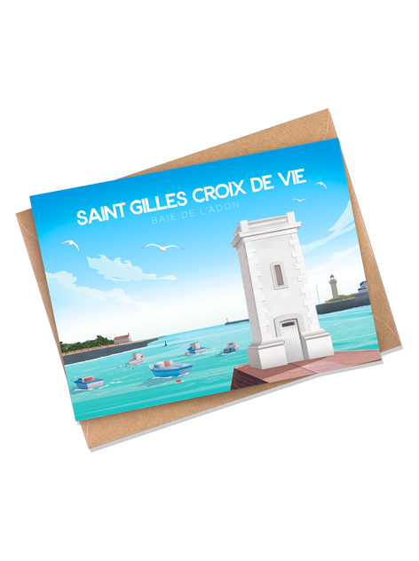 Saint - Gilles-Croix-de-vie- La Baie de l'Adon - Carte postale