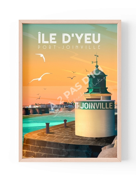 Ile d'Yeu - Port Joinville - Vintage -  Magnet
