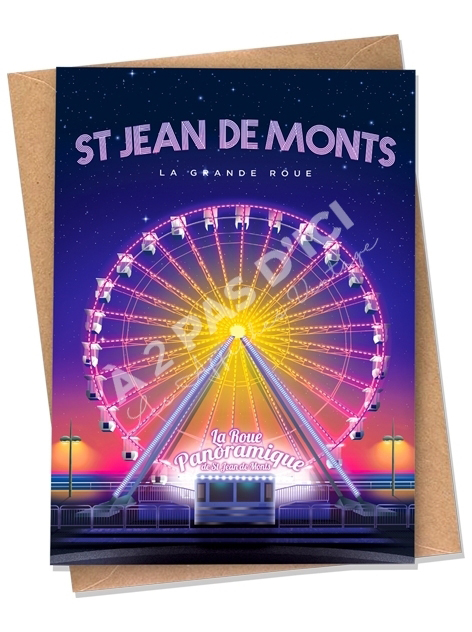 Saint-Jean-de-Monts - La grande roue  - Carte postale