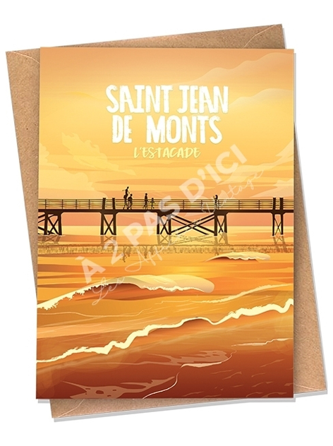 Saint-Jean-de-Monts - Estacade - Famille -  Carte postal