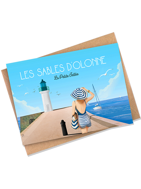 Les Sables d'Olonne - Le petite jetee - carte postale