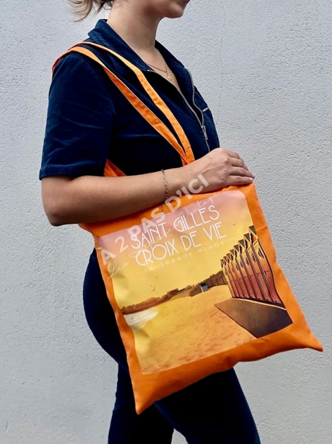 Saint-Gilles-Croix-de-Vie - Orange - TOTE BAG