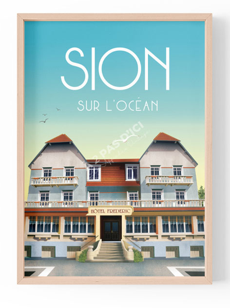 Sion-sur-l'ocean - Hotel Frederic - Carte postale