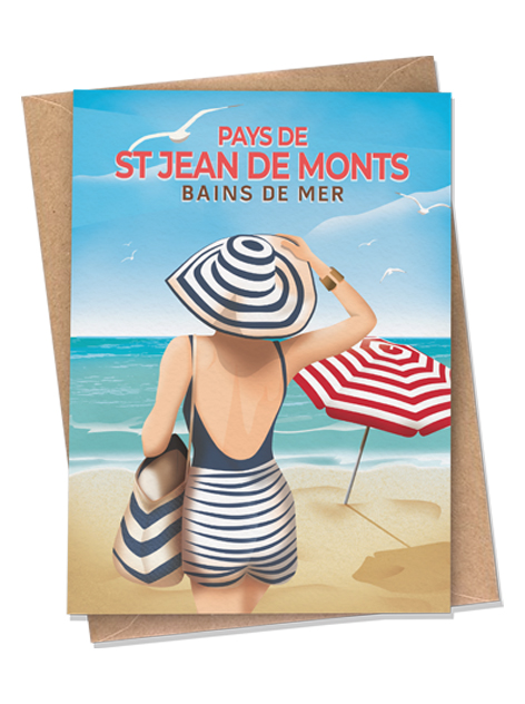Saint-Jean-de-Monts - Bains de Mer -  Carte postale