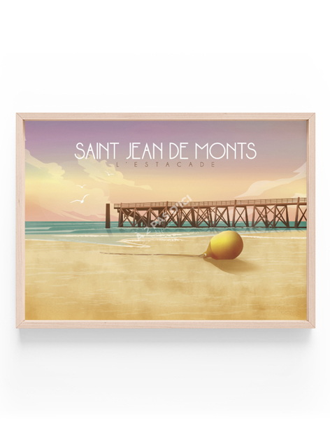 Saint-Jean-de-Monts  - Estacade - La bouée - magnet