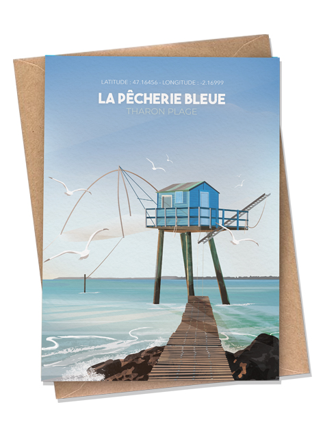 Tharon-Plage - La Pêcherie Bleue - Carte postale