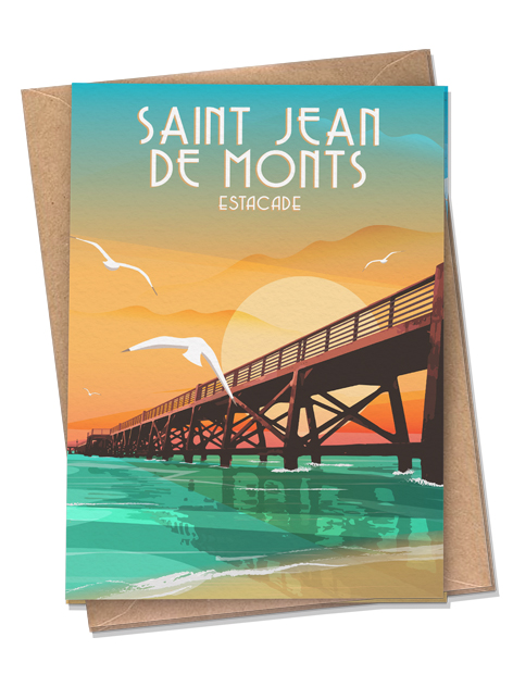 Saint-Jean-de-Monts - Estacade -  Carte postale