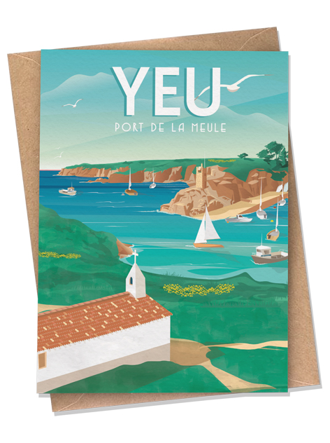 Ile d'Yeu - Port de la Meule - Carte postale