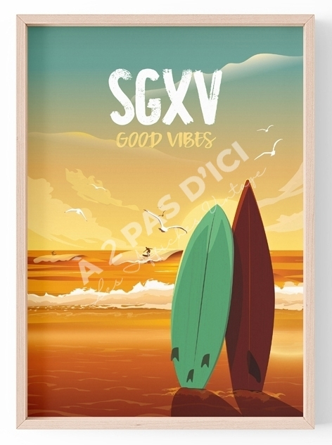 Saint-Gilles-Croix-de-Vie - Good Vibes - SURF -,Carte Postale