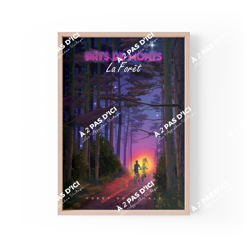 Affiche - Saint-Jean-de-Monts - Forêt