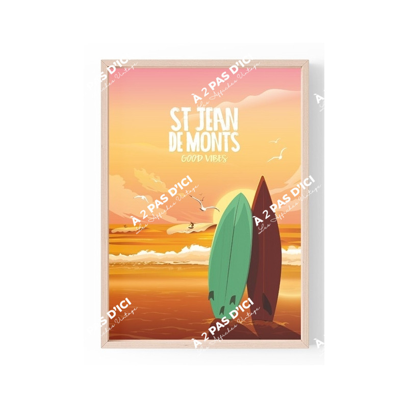 Affiche - Saint-Jean-de-Monts - Good Vibes