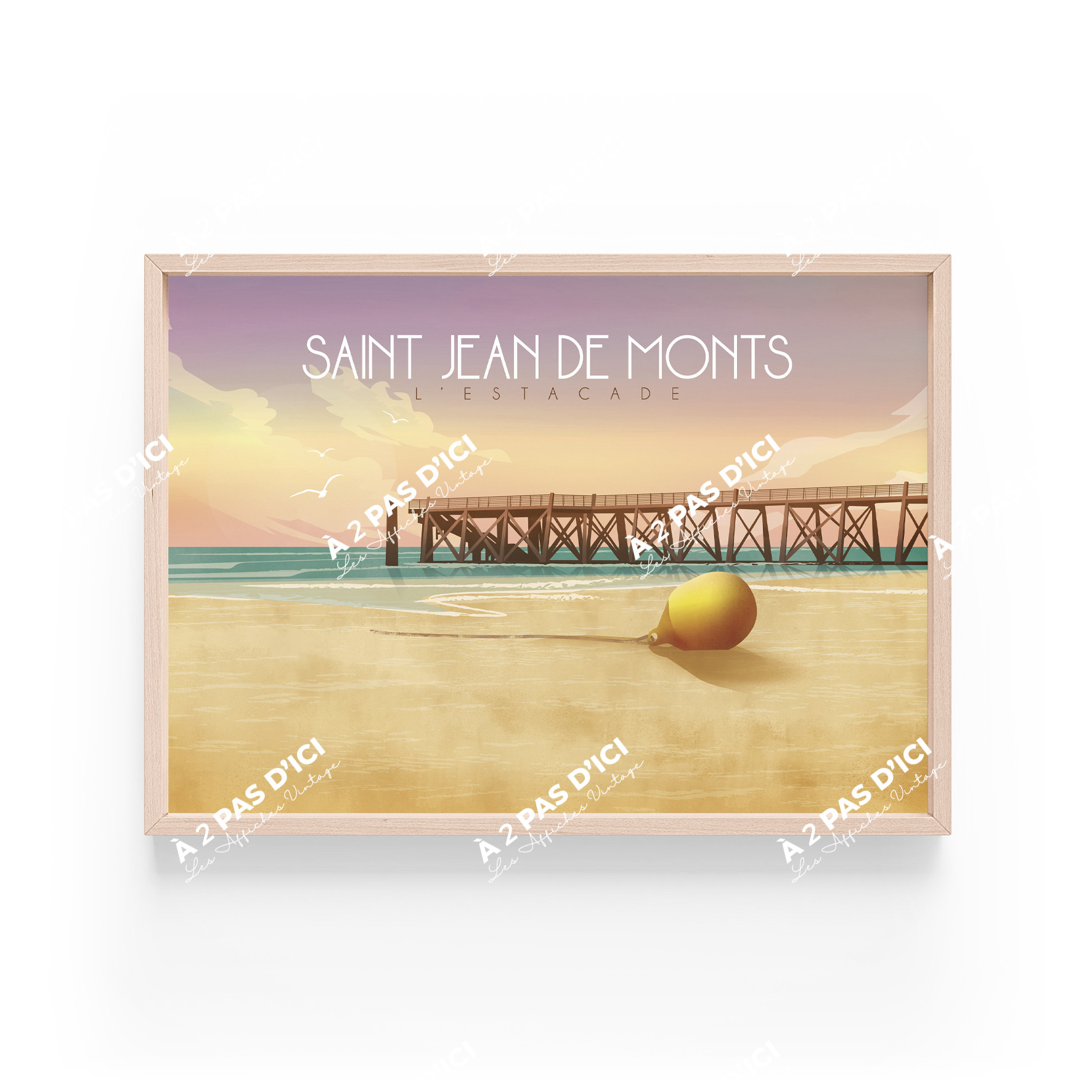 Saint-Jean-de-Monts - Estacade - La bouée - Carte postale