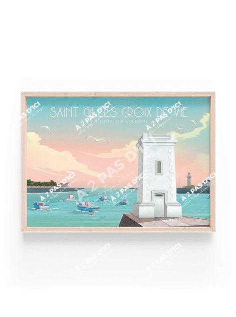 Saint-Gilles-Croix-de-Vie - La Baie de l'Adon Sunset - Carte postale