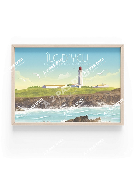 Ile d'Yeu - La Pointe des Corbeaux - Magnet