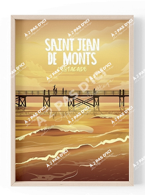 Saint-Jean-de-Monts - Estacade - Famille -  Magnet