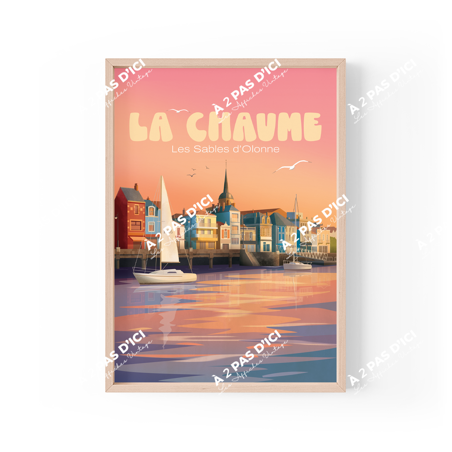 Affiche - Les Sables-d'Olonne - La Chaume - vintage
