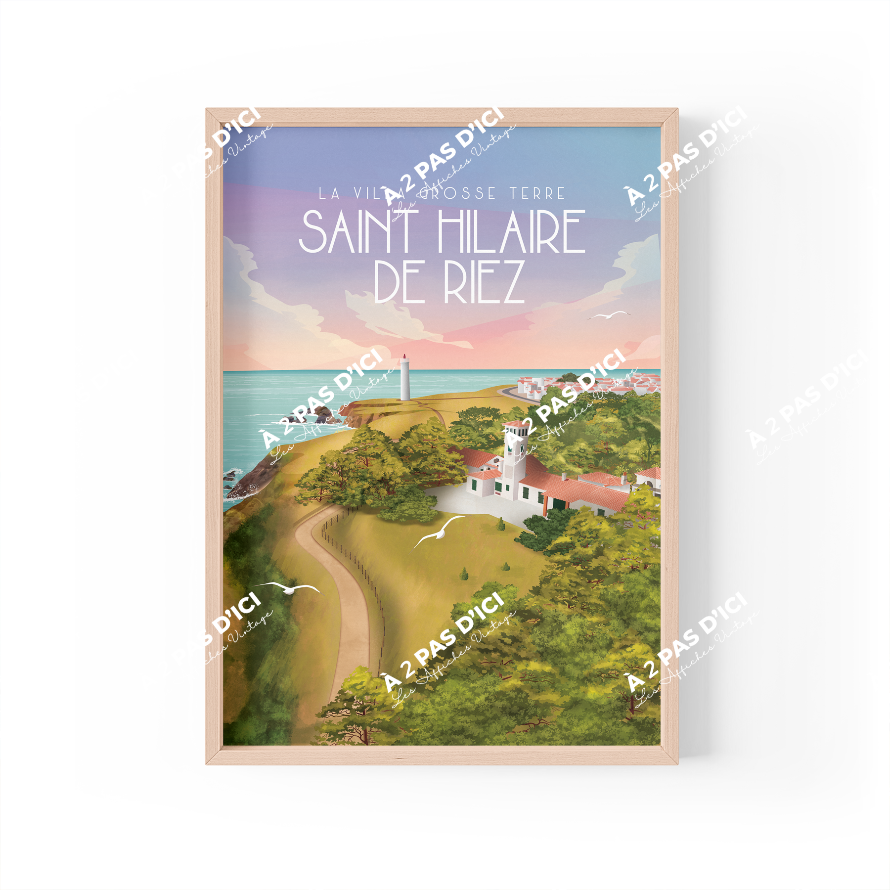 Affiche - Saint Hilaire de Riez - La villa de Grosse Terre
