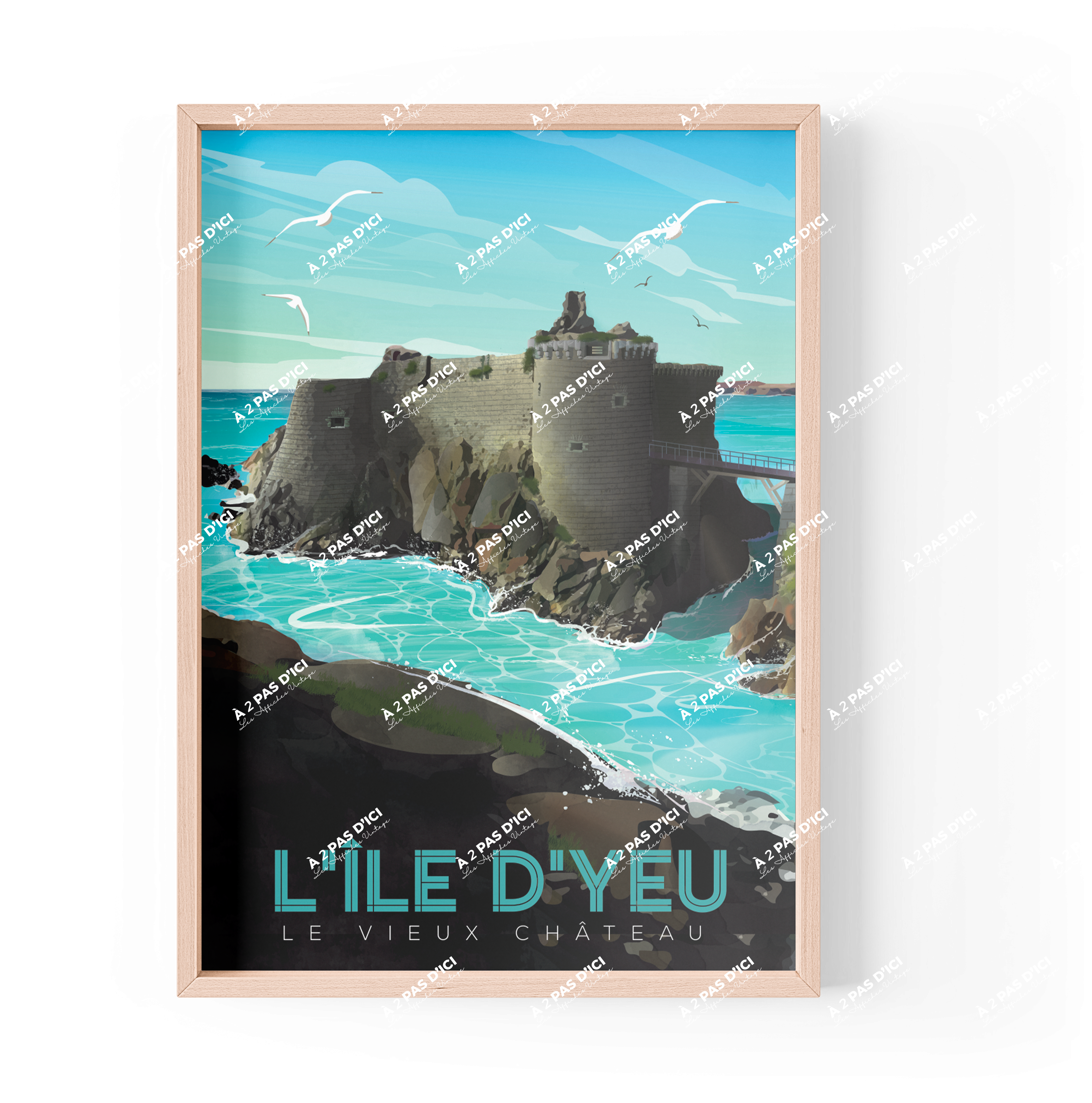 Ile d'Yeu - Le vieux Chateau - Magnet