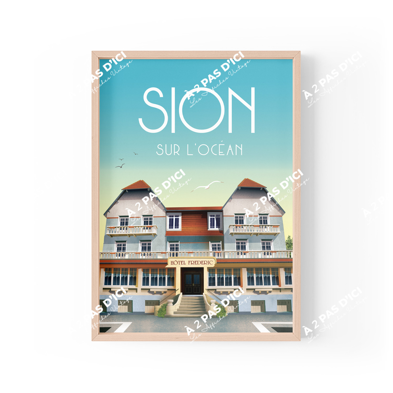 Affiche - Sion-sur-l'ocean - Hotel Frederic