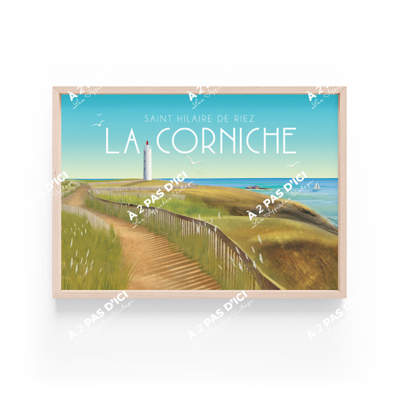 Affiche - Saint Hilaire de Riez - La Corniche