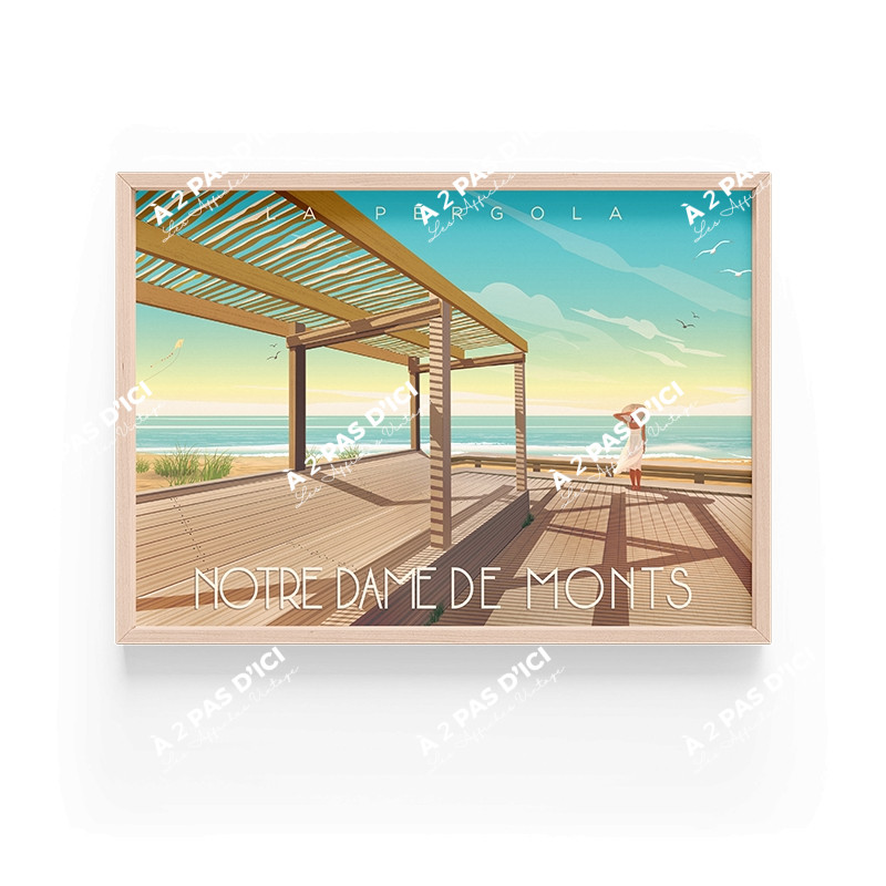 Affiche - Notre Dame de Monts - La pergola