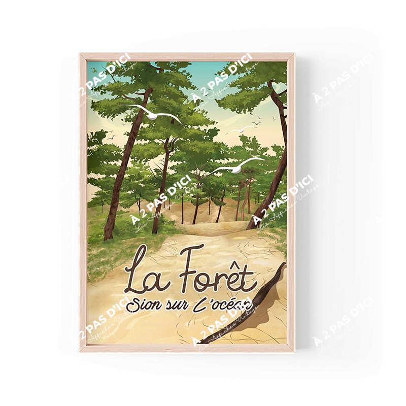 Affiche - Sion-sur-l'ocean - La foret