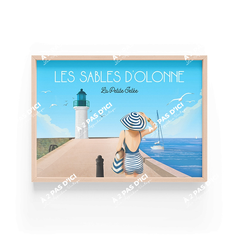 Affiche - Les Sables-d'Olonne - La petite jetee