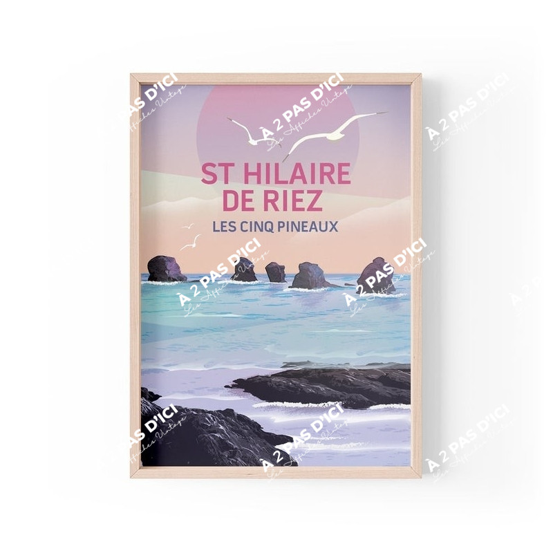 Affiche - Saint-Hilaire-de-Riez - Les Cinq Pineaux