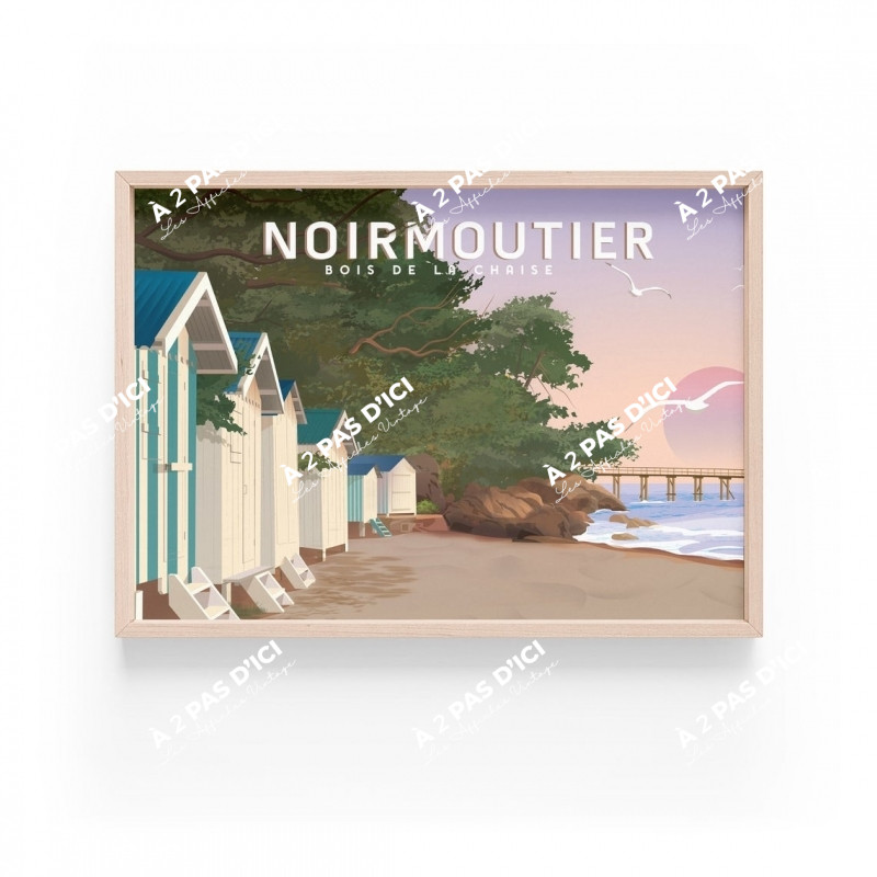 Affiche - Noirmoutier - Bois de la Chaise